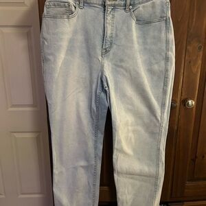 Light Blue Women's Straight Leg Jeans